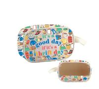 PYOUL Thrift Lover Gift It's A Good Day If It's A Thrift Day Clear Makeup Bag Retro Shopper Travel Toiletry Bag Thrifter Merch (A Thrift Day MB)