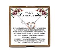 PYOUL To My Girlfriends Mom Necklace, Jewelry Gifts For Girlfriends Mom, To My Girlfriends Mom Gifts On Mother, Birthday, Christmas, Thanksgiving, Valentines Day (My Girlfriends Mom N)