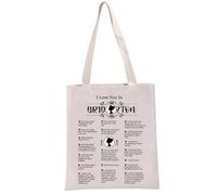 PYOUL TV Show Inspired Gift I Love You In B Tote Bag Regency Romance Novels Fan Handbag Novel Merch TV Show Merch (Love You In B Tote)