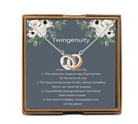 PYOUL Twin Sisters, Twin Girl Presents, Gifts for Twin Sister, To My Twin Sister Necklace, Twin Sister Birthday Gift, Twin Gift, Twin Jewelry (My Twin Sister N)