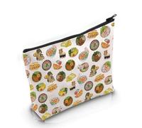 PYOUL Vietnam Lover Gift Vietnam Food Design Makeup Bag Vietnamese Food Lover Cosmetic Bag Vietnam Culture Lover Gift Vietnam Trip Gift (Vietnam Food Bag)