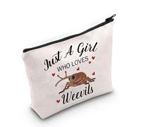 PYOUL Weevil Lover Gift Who Loves Weevils Makeup Bag Entomology Cosmetic Bag Weevil Merch Bug Lover Gift (Loves Weevils Bag)