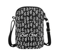 PYOUL Wildflowers Christian Shoulder Bag Christian Verse But God Crossbody Bag Christian Gift Faith Gift Religious Merch (But God CB EU)