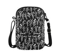 PYOUL Wildflowers Christian Shoulder Bag God Is Good All the Time Crossbody Bag Christian Gift Faith Gift Religious Merch (God Is Good CB EU)