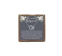 PYOUL Will You Be My Girlfriend Idea Gift Necklace - Will You Be My Girlfriend N - Stainless Steel, Copper - Female - Necklace - Romantic Occasion - 18 Inch Cable Chain - Lobster Clasp