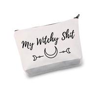 PYOUL Witchy Gift Wiccan and Pagan Gift Wiccan Makeup Bag My Witchy Shit Cosmetic Bag