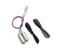PYouo-DC Motor DIY Drone Small Motor 8520 Coreless Motor 7.4v High Speed Mini Glider Motor Quadcopter Motor Model Airplane Hobby Motor(7.4v(red+blue)*2+ab Propeller)