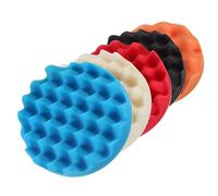 PYouo-mini polisher pads, 5Pcs 6" For Car Polisher, Sponge Buffer Waffle Polishing Foam Buffing Pads Set, Waxing