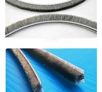PYouo-Sealing strip 10M Aluminum Sliding Door Window Gap Nylon Pile Brush Seal Strip Dustproof Weatherstrip 5mm*8mm, Efficient sealing