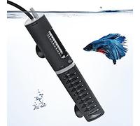 PYPABL Adjustable Aquarium Heater with Protective Cover, 25W 60W 100W 120W Submersible Heater Thermostat for 5L-115Litres Fish and Turtle Tank (120W for 50-115L)