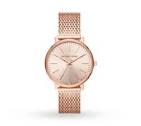 New Michael Kors Pyper Rose Gold Tone Ladies 38mm Mesh Bracelet Watch Mk4340