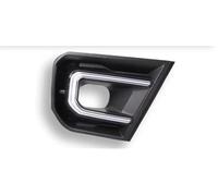 PYPFQUMQGR 1 Pair LED Daytime Running Light Dynamic Turning Signal Car 12V LED DRL Fog Lamp Cover For Ford For Ranger 2023 2024 (Whiteyellow-A)