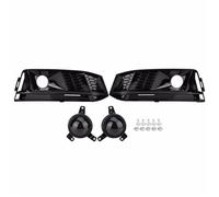 PYPFQUMQGR 1 Set ABS Front Bumper Fog Lamp+Fog Lamp Grille For A4 S-Line B9 2017 2018 (Black)