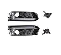 PYPFQUMQGR 1 Set ABS Front Bumper Fog Lamp+Fog Lamp Grille For A4 S-Line B9 2017 2018 (Chrome)