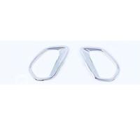 PYPFQUMQGR 2PCS ABS Chrome Car Front Headlight Fog Lamp Cover Trim For Mitsubishi For Outlander 2017-2020 Car Styling Accessories (F 2017-2020)