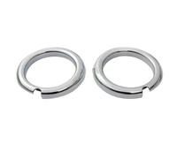 PYPFQUMQGR 2PCS ABS Chrome Car Front Headlight Fog Lamp Cover Trim For Mitsubishi For Outlander 2017-2020 Car Styling Accessories (D 2017-20)