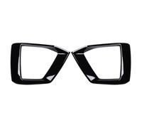 PYPFQUMQGR 2PCS Gloss Black Car Front Bumper Fog Light Lamp Black Trim Cover Frame Lid Cap Hood For A5 S5 2020 2021 2022