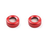 PYPFQUMQGR 2pcs Tuning Aluminum Central AC Air Conditioner Adjustment Knob Ring Cover Interior for Kia for Sportage NQ5 2022 2023 2024(Red)