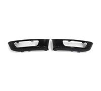 PYPFQUMQGR 2x Car Front Bumper Fog Light Lamp Cover Decorative Trim For Land For Rover For Range Sport 2014 2015 2016 2017 L494 Black/Silver (Black)