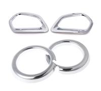 PYPFQUMQGR ABS Chrome Front and Rear Fog Lights Cover Trim Decorative Frame For Mitsubishi Outlander 2016-2020