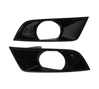 PYPFQUMQGR Car Accessories ABS Carbon Fiber Fog Light Cover For Ford For Ranger T7 Wildtrak 2016 2017 2018 (Gloss black)
