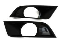 PYPFQUMQGR Car Accessories ABS Carbon Fiber Fog Light Cover For Ford For Ranger T7 Wildtrak 2016 2017 2018 (Black)