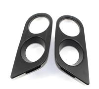 PYPFQUMQGR Car Front Bumper Grill Fog Light Cover Grille Trim Honeycomb Mesh For B&MW E46 M3 2001 2002 2003 2004 2005 2006 Accessories (1 Pair Matte black-a)