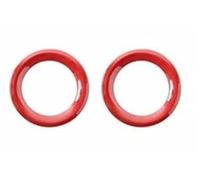 PYPFQUMQGR Car Front Fog Light Lamp Decoration Cover For Jeep For Renegade 2019 2020 2021 2022 2023 2024 Up Exterior Accessories (Red)