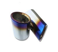 PYPFQUMQGR Car Tail Pipes Cover Round Exhaust Muffler Tip Accessories Car-styling Decoration Parts For F&ord For Focus Mk4 St Line 2020(Blue)