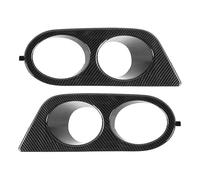 PYPFQUMQGR Fit For E46 M3 2001 2002 2003 2004 2005 2006 Fog Lamp Guard Bezels Car Accessories 2pcs Front Bumper Foglight Covers Dual Holes Car Accessory (carbon fiber)