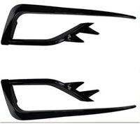PYPFQUMQGR For Golf 7 MK7 2014 2015 2016 2017 2018 2019 Fog Lamp Eyebrow Cover Trim Front Bumper Fog Light Grilles (Black 2017-2019)