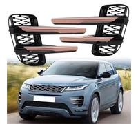 PYPFQUMQGR For Land For Rover For Range For Rover For Evoque 2019 2020 2021 Fog Lights Cover Grill Headlights Strips Trim Foglights Grille Car Accessories (1 pair)