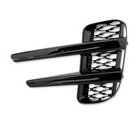 PYPFQUMQGR For Land For Rover For Range For Rover For Evoque 2019 2020 2021 Fog Lights Cover Grill Headlights Strips Trim Foglights Grille Car Accessories (Black left)