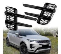 PYPFQUMQGR For Land For Rover For Range For Rover For Evoque 2019 2020 2021 Fog Lights Cover Grill Headlights Strips Trim Foglights Grille Car Accessories (Black 1 pair)