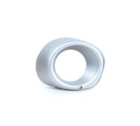 PYPFQUMQGR For Mitsubishi For Outlander 2013 2014 2015 Car ABS Silver Black Front Bumper Fog Light Lamp Cover Frame Bezel Shell Hood (Silver right)