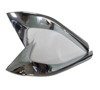 PYPFQUMQGR For Peugeot 3008 3008GT 2017-2020 Front Head Fog Lights Lamp Eyelid Eyebrow ABS Chrome Carbon Fiber Look Cover Accessories (Bright Silver)