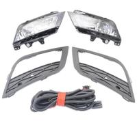 PYPFQUMQGR For Seat For Ibiza 2013 2014 2015 2016 2017 Front Bumper Fog Light Fog Lamp With Bulbs Grille Cover And Wire Harness Assembly (Assembly)
