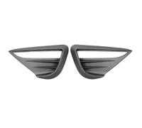PYPFQUMQGR For Tesla Model Y 2024 Accessories ABS Black Carbon Fog Lamps Shade Car Front Fog Light Hoods Eyebrow Eye Wind Knife Cover Trim (Matte carbon)