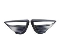 PYPFQUMQGR For Tesla Model Y 2024 Accessories ABS Black Carbon Fog Lamps Shade Car Front Fog Light Hoods Eyebrow Eye Wind Knife Cover Trim (Matte black)