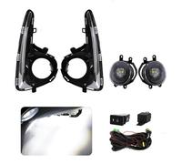 PYPFQUMQGR For Toyota For Vitz For Yaris 2018 2019 2020 Front Fog Lamp DRL Daytime Running Light Headlight With Switch Wire Covers Accessories 12V (LED Head Lamp)