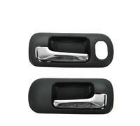 PYPFQUMQGR Inner Handle 1Pair Front Inside Door Handle Chrome+Black LH+RH for Civic Sedan 2001-2005 72161S5AA21ZA 72120S5A003ZA 72120S5NC01ZA