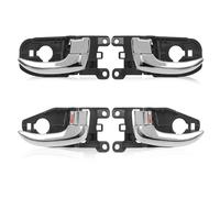 PYPFQUMQGR Inner Handle 4 Pcs Chrome Interior Door Handle for Hyundai for Elantra 2011-2016 Inner Front Rear Left and Right Side 82613-MD000 82623-MD000