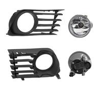 PYPFQUMQGR LED Fog Light Grill Frame Panel Cover For Toyota For Prius 2004-2009 Front Bumper Fog Lamp Waterproof 12V 53113-47030 53112-47030 (A Set)