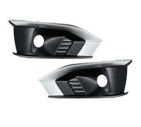 PYPFQUMQGR Pair Black Front Fog Light Cover For A4 B9 2020 2021 2022 Fog Light Frame Grille Cover Car Styling Exterior Accessories