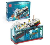 PYPIBAWLY 3D Puzzle - Titanic Sink and Break in Half Toy Building Blocks - Boat Bricks Kit Age 3+ 256 PCs
