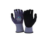 Pyramex GL601DP Micro-Foam Nitrile Gloves with Dotted Palms - Medium Pack 12