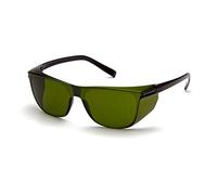 Pyramex Legacy Safety Glasses with 3.0 IR Filter and Green Tinted Temples