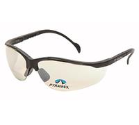 Pyramex V2 Readers Safety Eyewear, Indoor/Outdoor Mirror +2.5 Lens With Black Frame