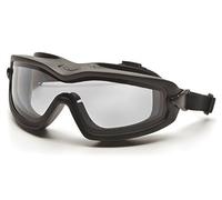 PYRAMEX V2G-XP - Safety Glasses - GB6410SDT, Universal, Black Frame/Dual Clear Anti-Fog Lens