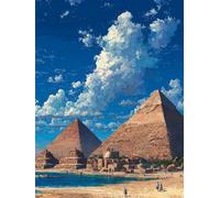 Pyramid 5D DIY Diamond Art, Diamond Painting Kits for Adults Sky, 5D Full Drill Crystal Gem Kits for Beginners, Crystal Art Crafts Pictures for Adults, House Decor, Gifts, Room Decor, 60x90cm 0-5376